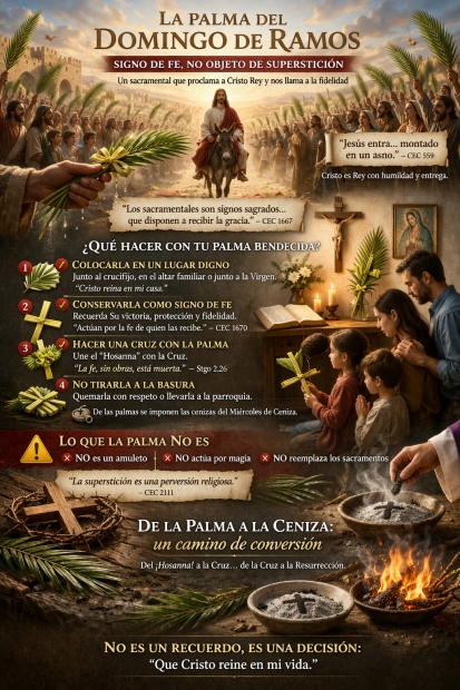 La palma del Domingo de Ramos: signo de fe, no objeto de superstici�n