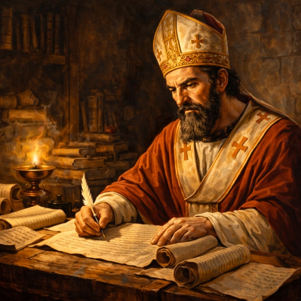 Art�culo 30: San Hilario de Poitiers (c. 310�367)  El maestro de la Trinidad en tiempos de confusi�n