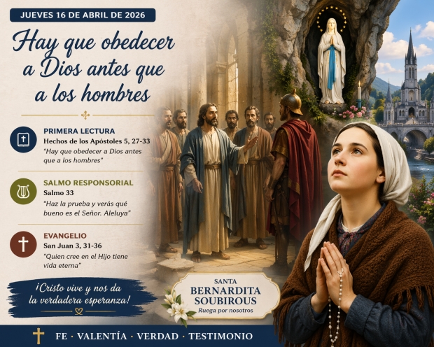 Hay que obedecer a Dios antes que a los hombres