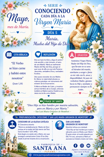 D�a 5: Mar�a, Madre del Hijo de Dios
