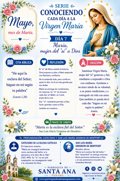 D�a 7: Mar�a, mujer del �s� a Dios