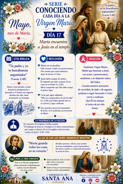 D�a 17: Mar�a encuentra a Jes�s en el templo