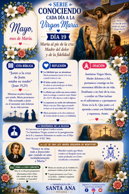 D�a 19: Mar�a al pie de la cruz: Madre del dolor y de la fidelidad
