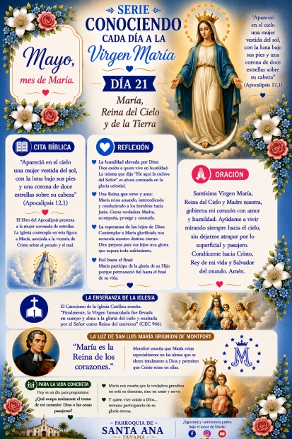 D�a 21: Mar�a, Reina del Cielo y de la Tierra