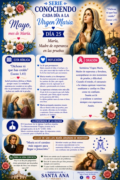D�a 25: Mar�a, Madre de esperanza en las pruebas