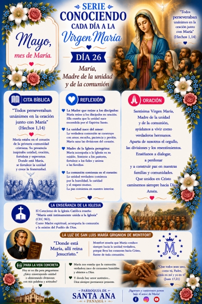 D�a 26: Mar�a, Madre de la unidad y de la comuni�n