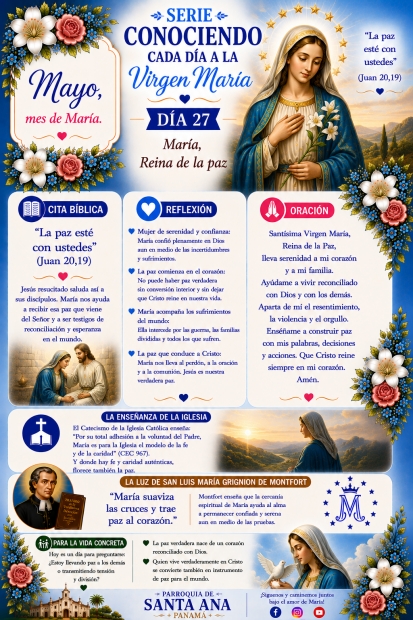 D�a 27: Mar�a, Reina de la paz
