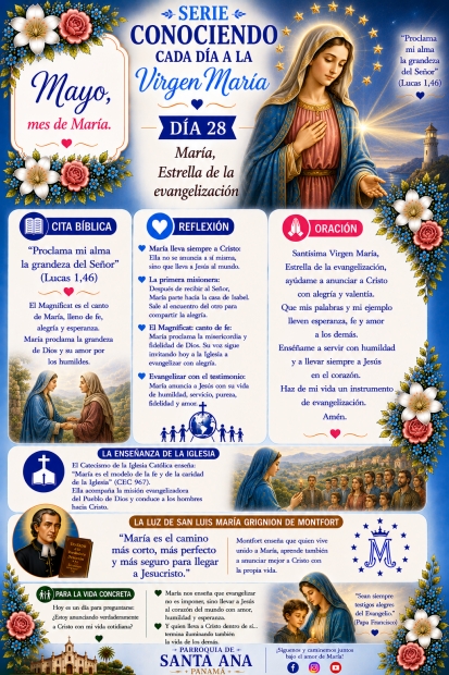 D�a 28: Mar�a, Estrella de la evangelizaci�n