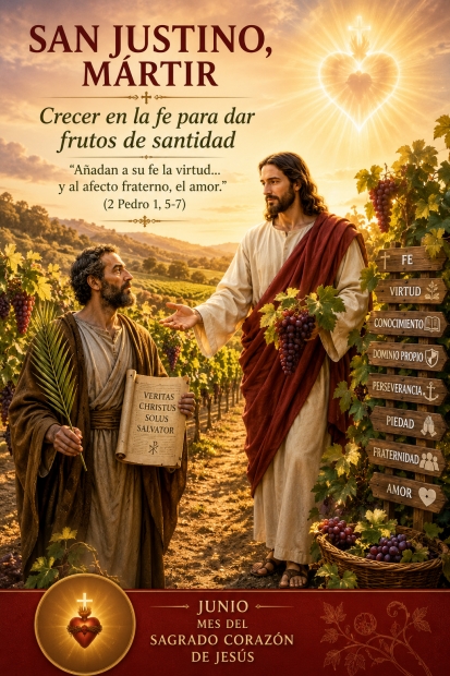 San Justino, m�rtir: Crecer en la fe para dar frutos de santidad