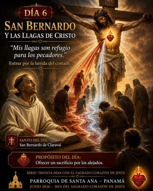 D�a 6: San Bernardo y las llagas de Cristo  Entrar por la herida del costado