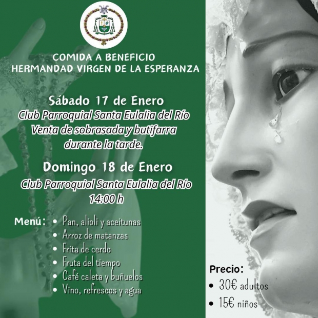 Comida Virgen Esperanza 2026