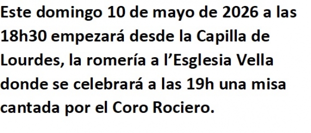 ROMERIA A L�ESGLESIA VELLA 2026