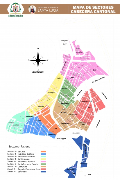 Mapa Sectores - Cabecera Cantonal