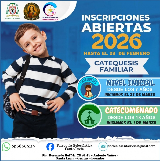 INSCRIPCIONES DE CATEQUESIS FAMILIAR 2026