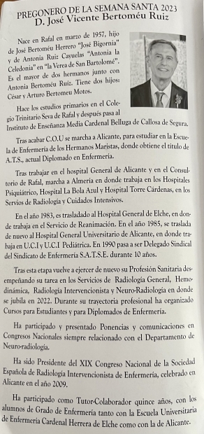 ACTO DE EXALTACIÓN DE LA SEMANA SANTA 2023