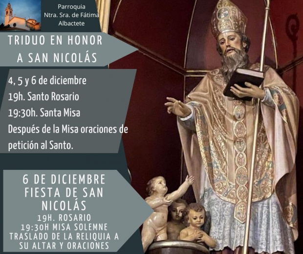 TRIDUO Y FIESTA DE SAN NICOLS 