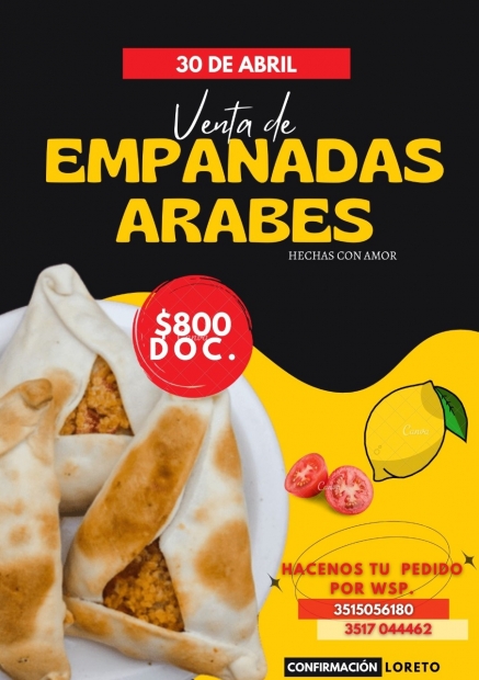 Confirmacin: encarg tus empanadas para colaborar 