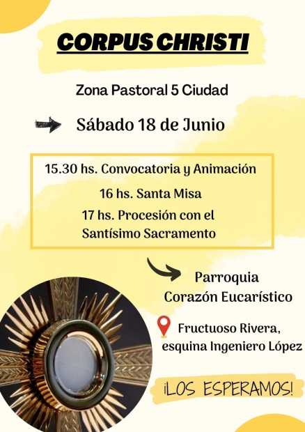 CELEBRACIN DE CORPUS CHRISTI EN NUESTRA ZONA PASTORAL NRO. 5