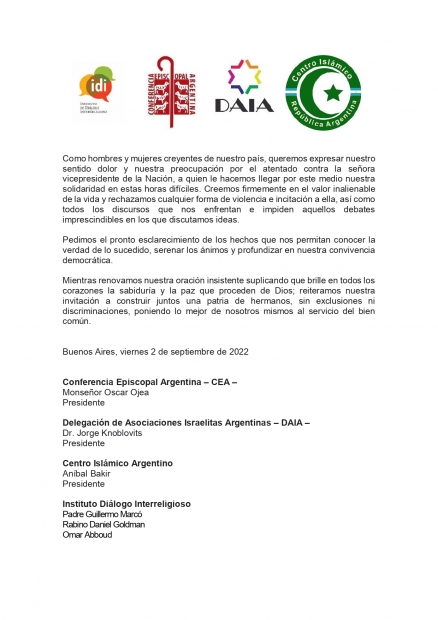 Ante los preocupantes hechos de anoche en nuestro pas