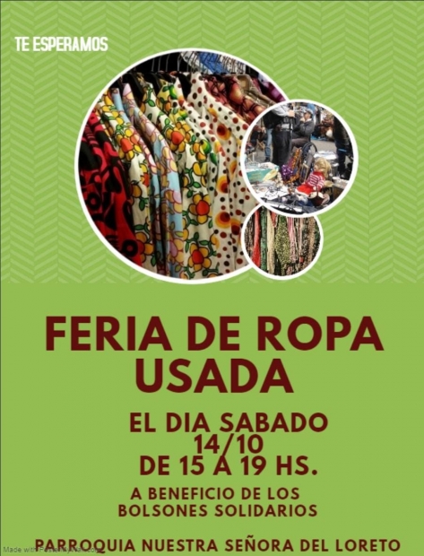 Feria de ropa este sbado en la parroquia