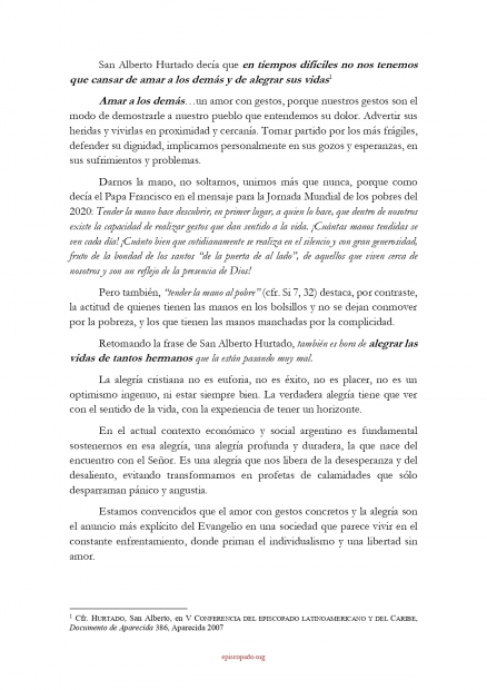 En tiempos difciles, amar a los dems y alegrar sus vidas