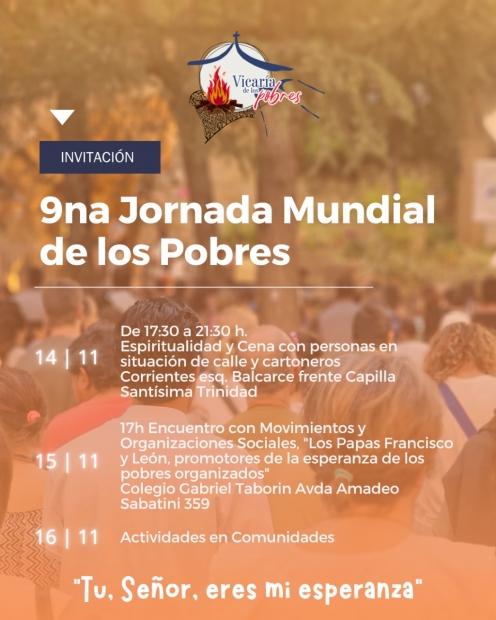 Novena jornada mundial de los pobres