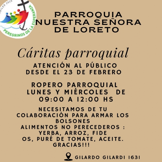 Ma�ana reinicia Caritas 