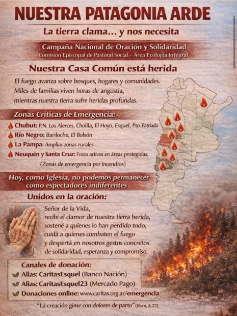 Patagonia: oraci�n y solodaridad