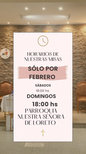 Misas en febrero