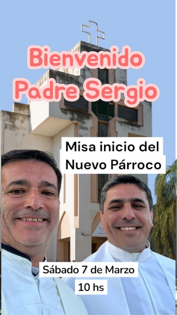 Bienvenido padre Sergio