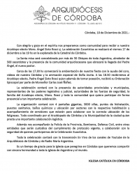 MISA DE ORDENACI�N EPISCOPAL Y TOMA DE POSESI�N DEL NUEVO ARZOBISPO DE C�RDOBA MONS. �NGEL ROSSI