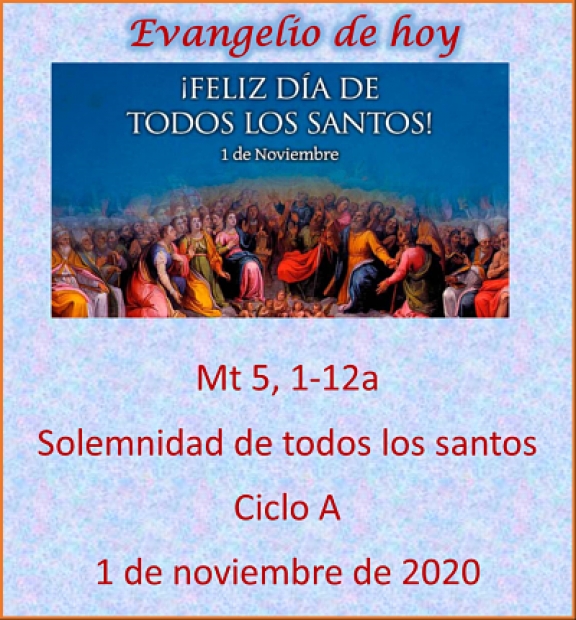 Intenciones del domingo 1 de noviembre de 2020