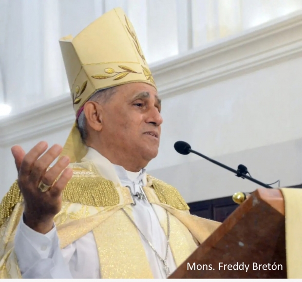 Mons. Freddy Bretn afirma hay que limpiar lacra corrupcin