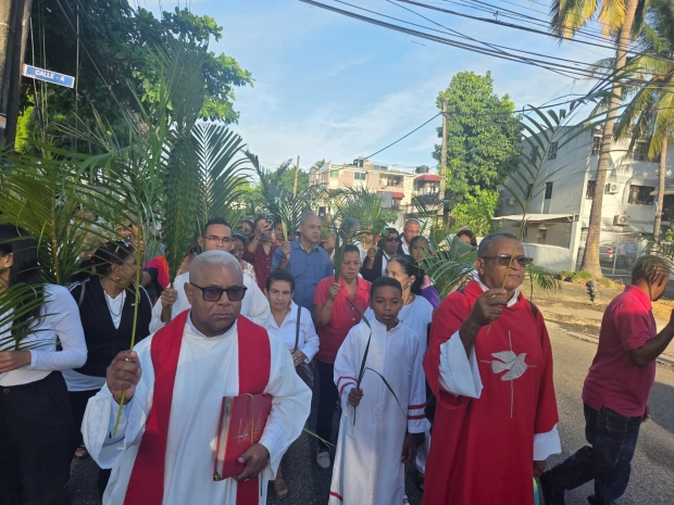 En San Ram�n Nonato en Los Mameyes conmemoran la entrada riunfal de Jes�s en Jerusal�n