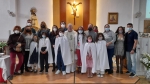 Tots junts amb els seus familiars i Jos Vicente 