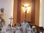 Valerie, Sandra i Maria amb Jos Vte. en acabar la cerimnia