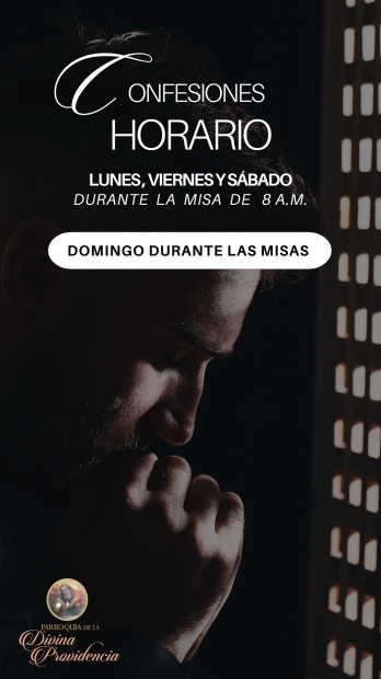 HORARIO DE CONFESIONES