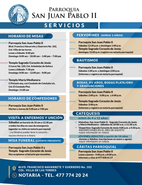 SERVICIOS PARROQUIALES