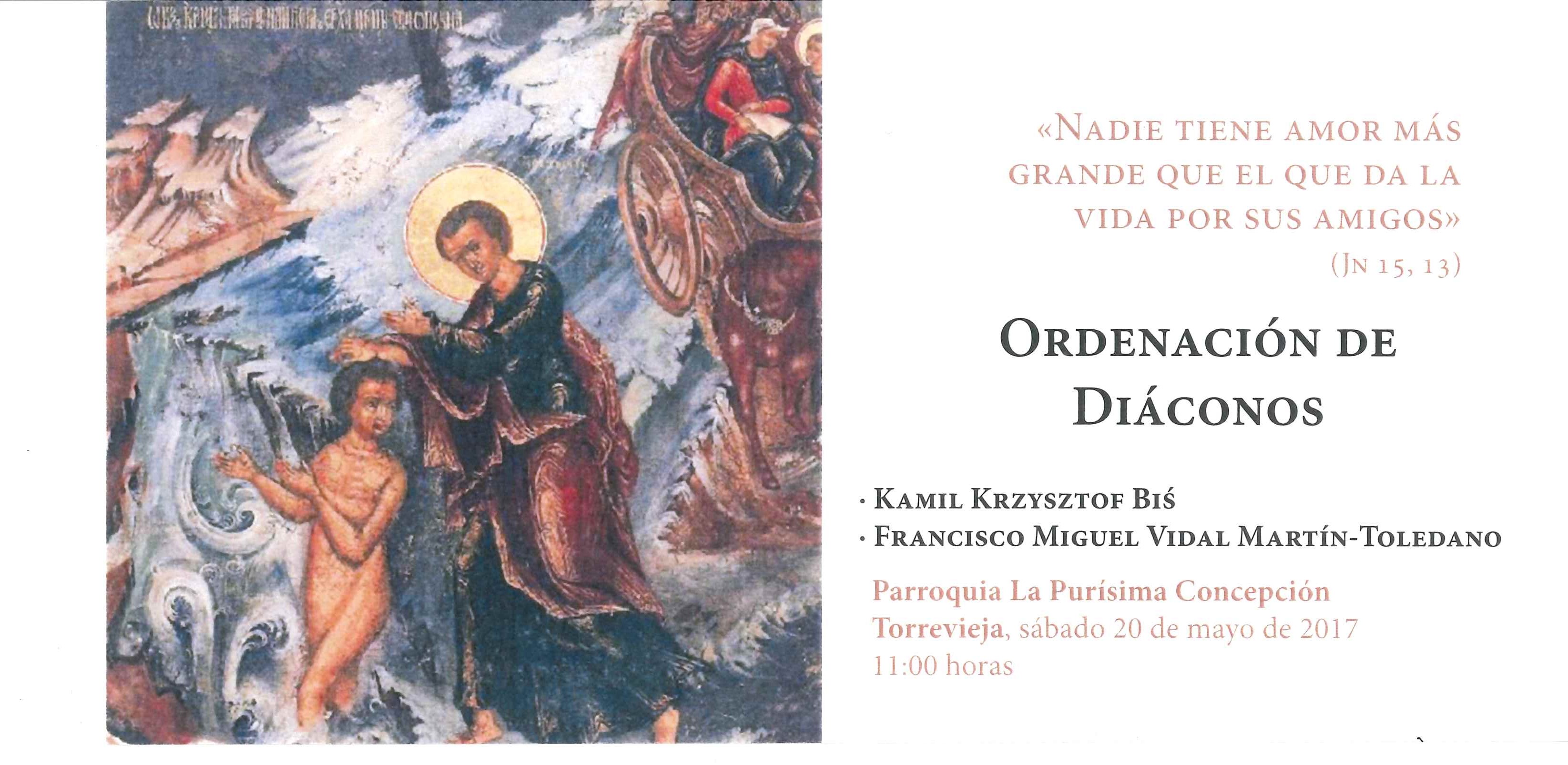 ORDENACI�N DI�CONO FRANCISCO MIGUEL