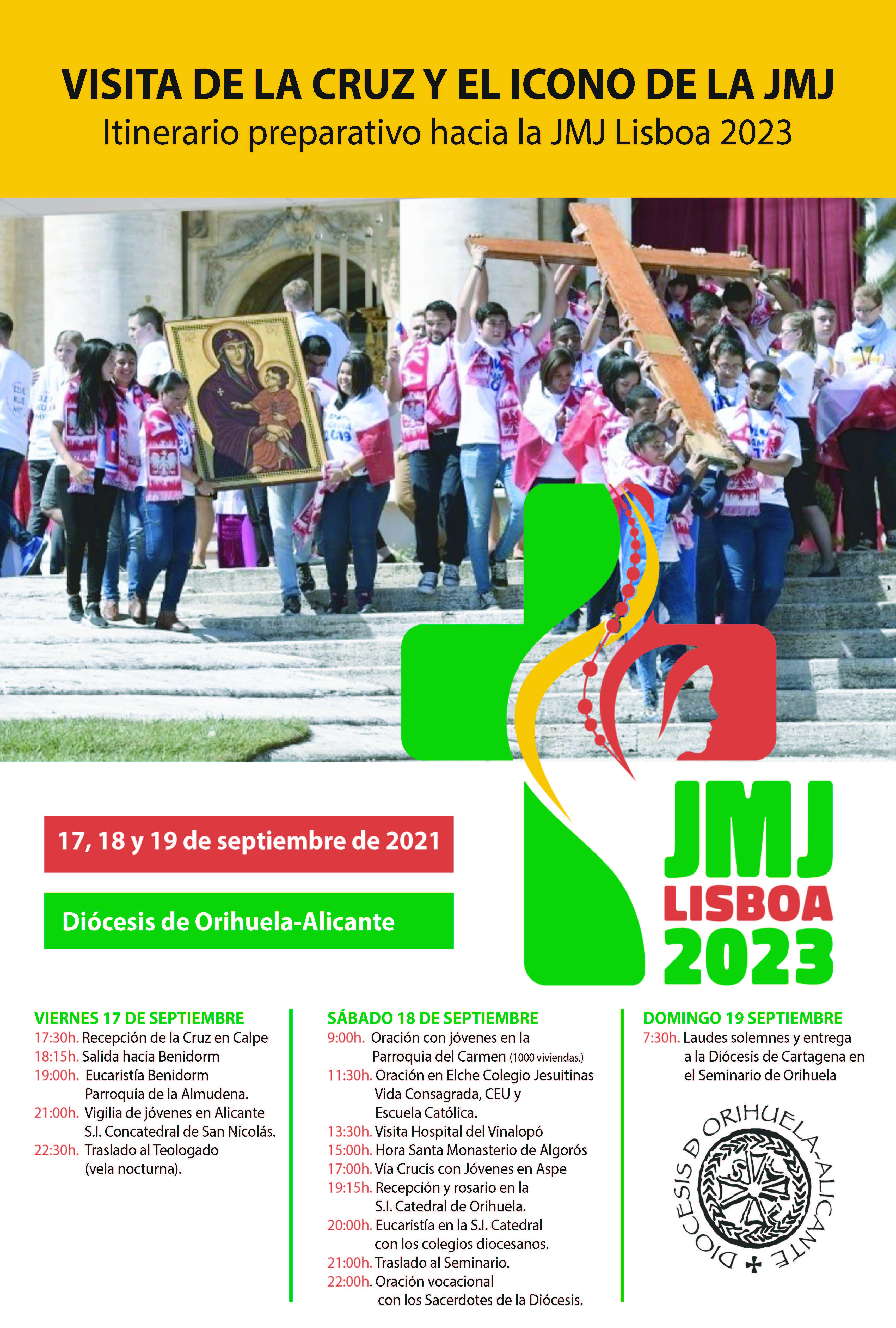 Visita del Icono y la Cruz de la JMJ 18 de septiembre de 2021�