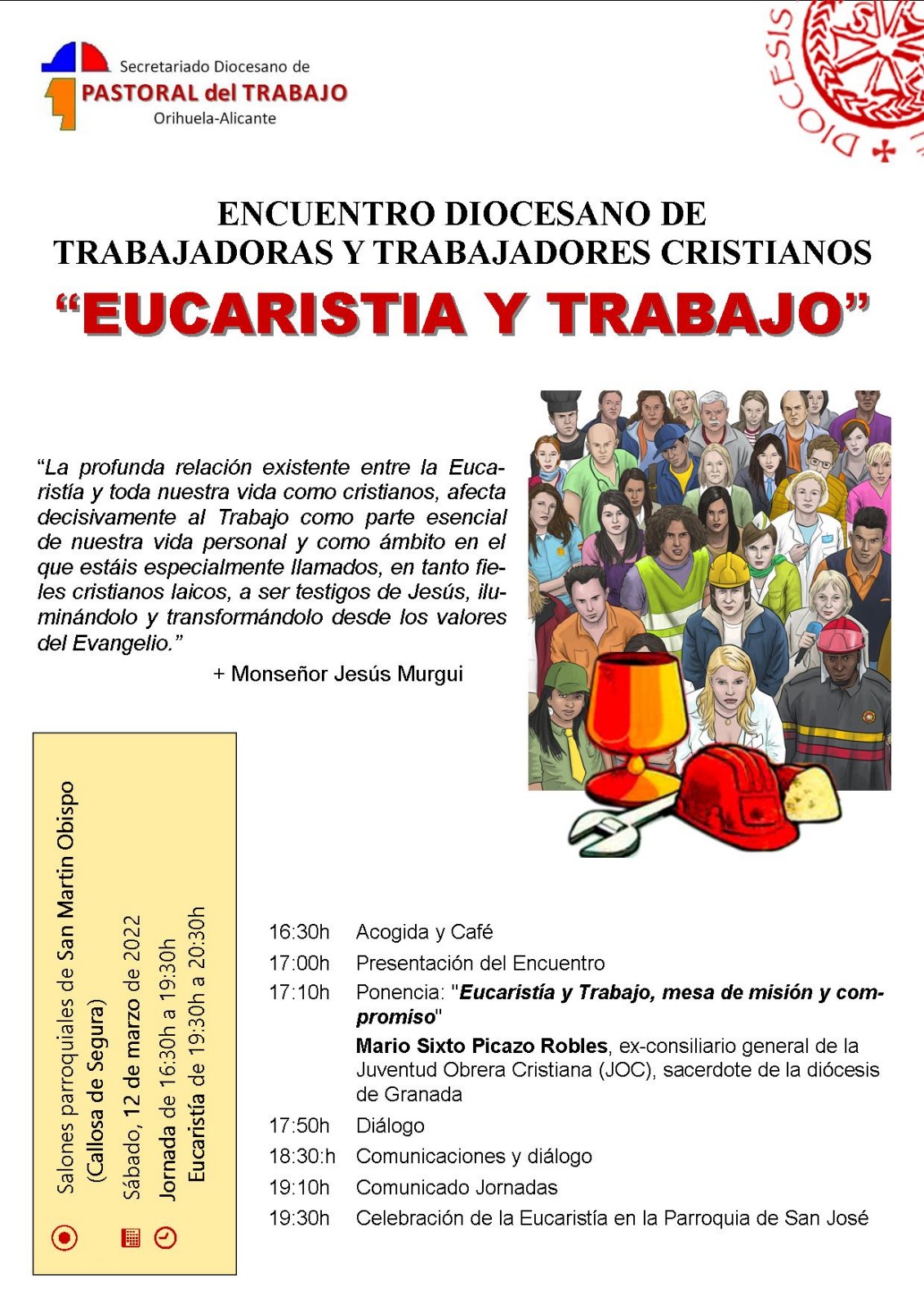 ENCUENTRO DIOCESANO DE TRABAJADORES Y TRABAJADORAS CRISTIANOS
