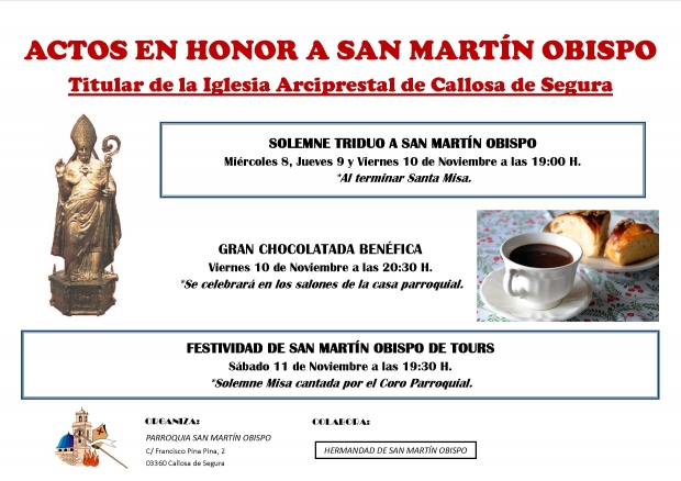 ACTOS FESTIVIDAD SAN MART�N OBISPO