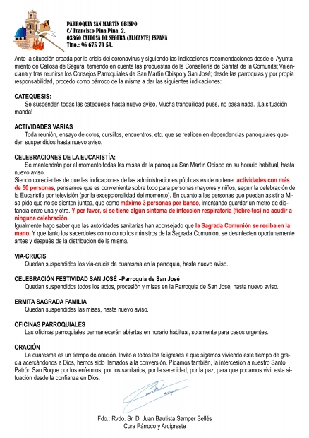 COMUNICADO OFICIAL