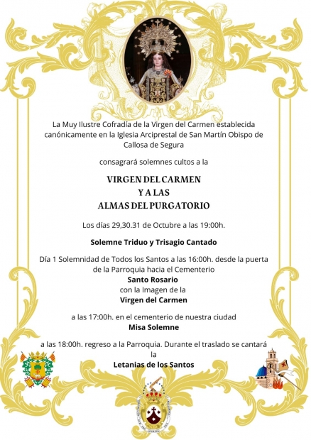 Avisos Parroquiales semana 44 de 2022