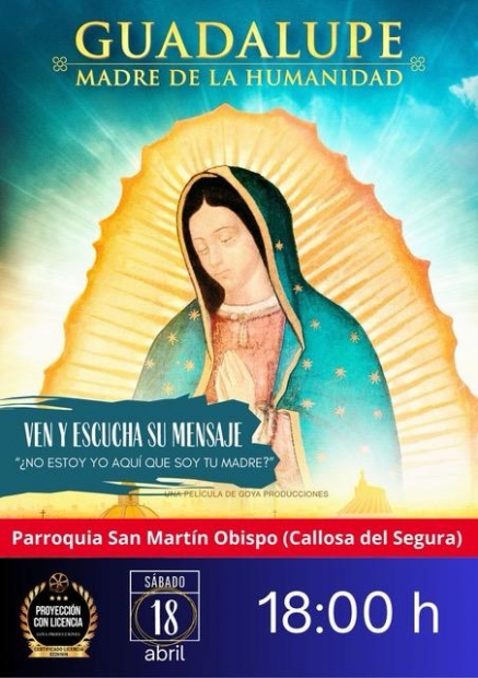 Proyecci�n film Guadalupe, madre de la Humanidad