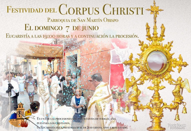 Misa a las 19.00 y Procesi�n del Corpus Christi