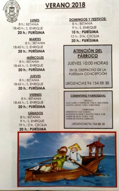 HORARIS / HORARIOS 