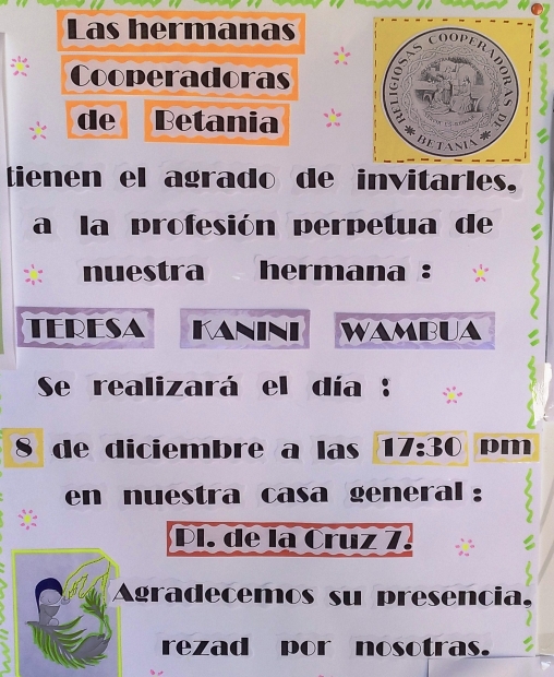 CELEBRACI COOPERADORAS DE BETANIA