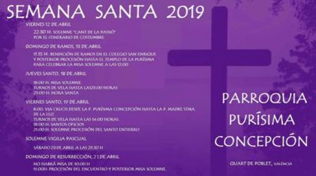 2019 PROGRAMACI SETMANA SANTA