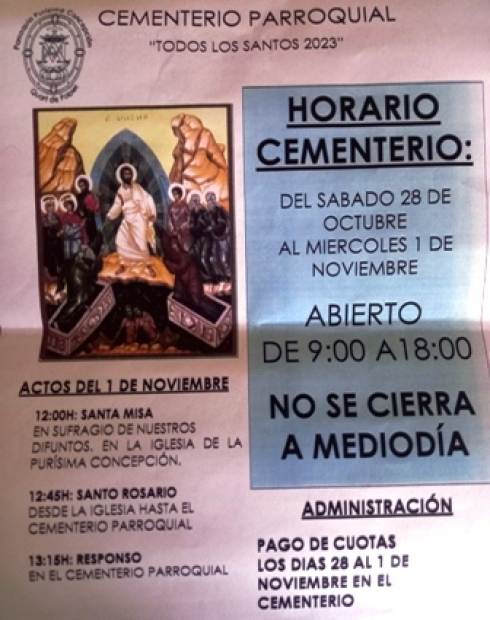 FESTIVITAT DE TOTS SANTS: PELS NOSTRES ABSENTS